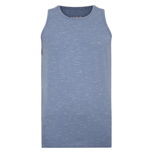 Bigdude Inkjet Marl Weste Denim Tall